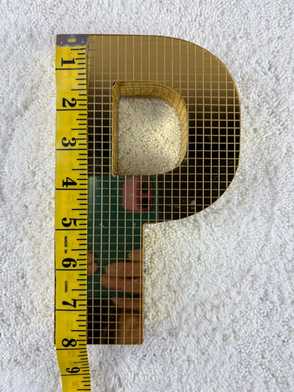 Ashland Decorative Gold Disco Monogram Letter “P” to be Used for Decor - Picture 5 of 7